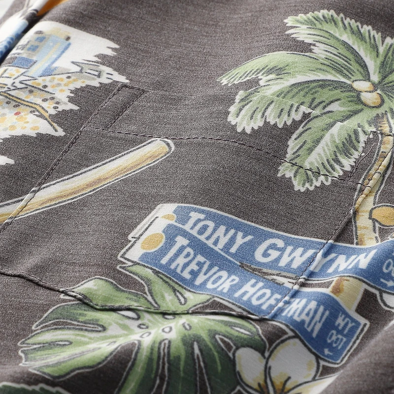Youth Reyn Spooner Brown San Diego Padres Scenic Tri-Blend Button-Up Top