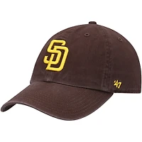 Casquette réglable '47 San Diego Padres Team Logo Clean Up marron pour jeune