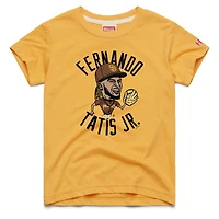 T-shirt tri-blend doré hommage à Fernando Tatis Jr., San Diego Padres, avec caricature