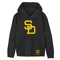 Youth Mitchell & Ness Black San Diego Padres Retro Logo Hoodie