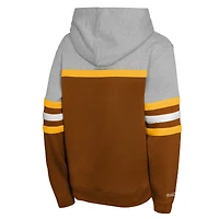 Youth Mitchell & Ness Brown/Grey San Diego Padres Cooperstown Head Coach Pullover Hoodie