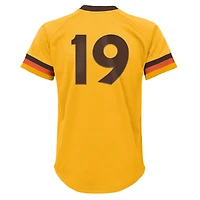 Maillot d'entraînement au bâton en maille pour jeunes Mitchell & Ness Tony Gwynn Gold San Diego Padres Cooperstown Collection
