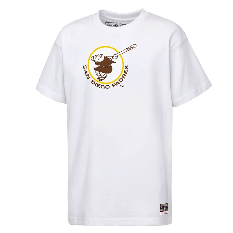 Youth Mitchell & Ness  White San Diego Padres Cooperstown Concession T-Shirt