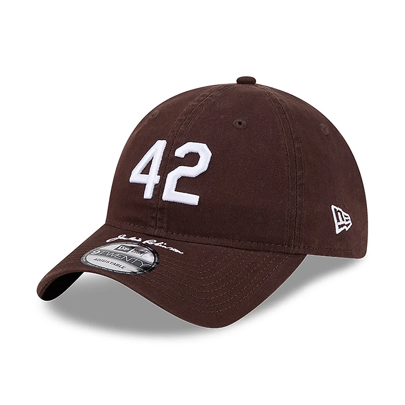 Casquette ajustable New Era marron pour jeunes, San Diego Padres 2026, Journée Jackie Robinson, 9TWENTY