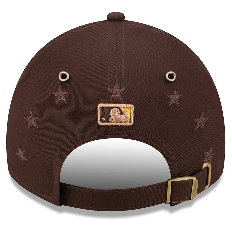Casquette New Era marron pour jeunes, San Diego Padres, match des étoiles de la MLB 2026, modèle classique et ajustable
