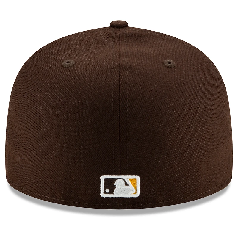 Casquette ajustée New Era marron San Diego Padres Authentic Collection On-Field 59FIFTY pour jeunes