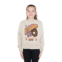 Youth New Era  Cream San Diego Padres 2026 City Connect Mineral Wash Fleece Sweatshirt