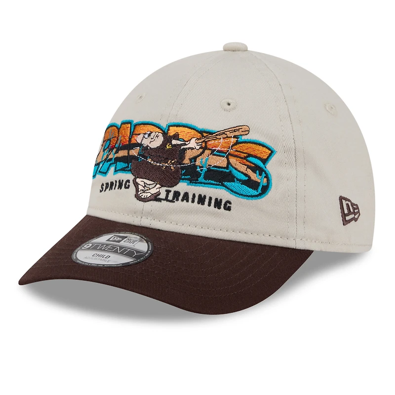 Youth New Era  Stone/Brown San Diego Padres 2026 Spring Training Fan Pack Batter 9TWENTY Adjustable Hat