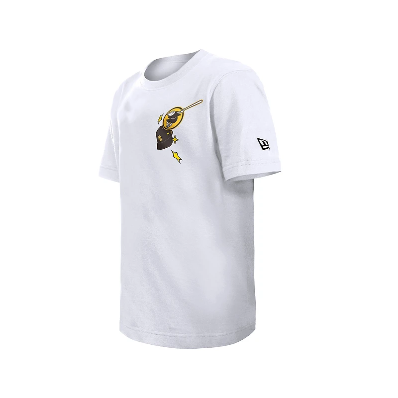 Youth New Era  White San Diego Padres Stars & Cap T-Shirt