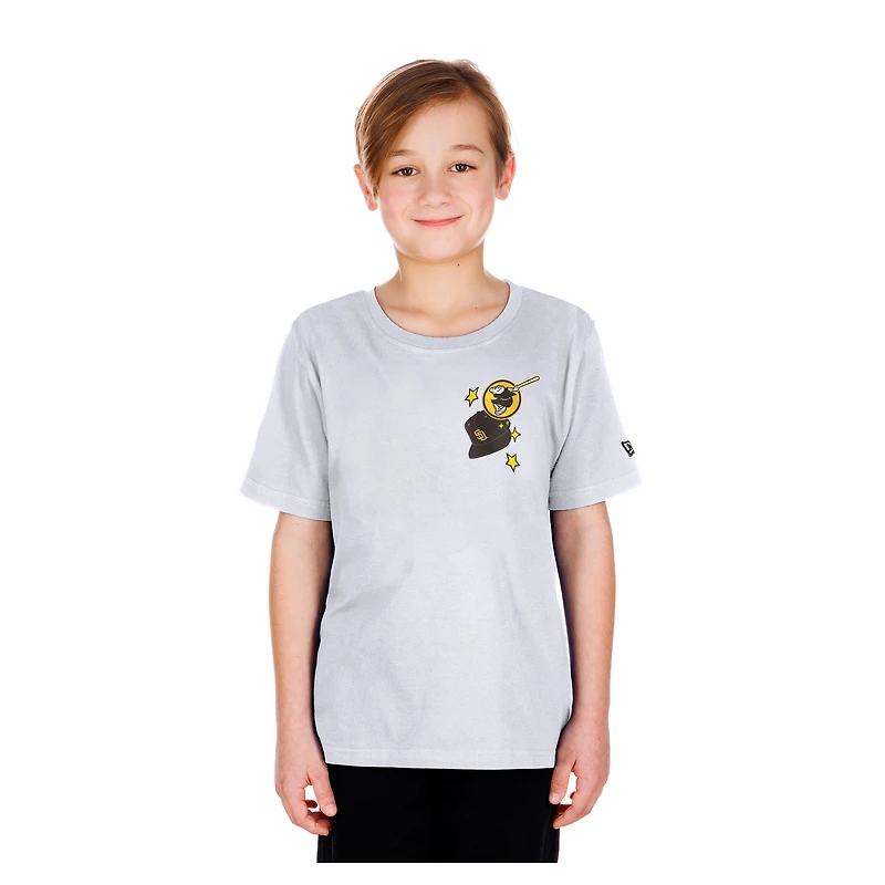 T-shirt New Era blanc pour jeunes avec étoiles et casquette des Padres de San Diego