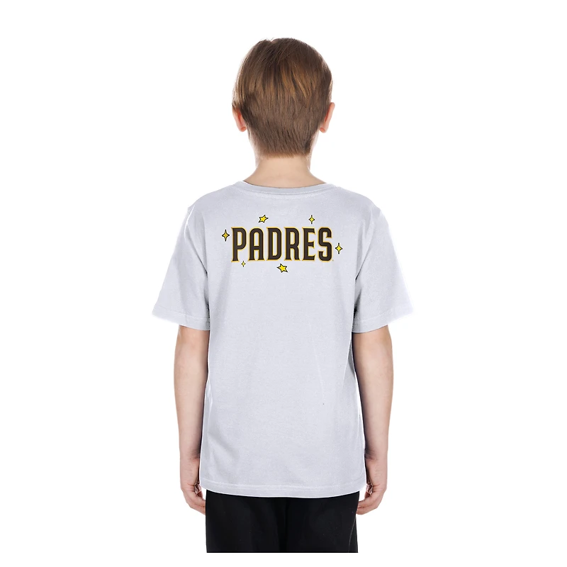 Youth New Era  White San Diego Padres Stars & Cap T-Shirt