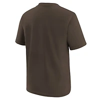 Youth Nike  Brown San Diego Padres Wordmark T-Shirt