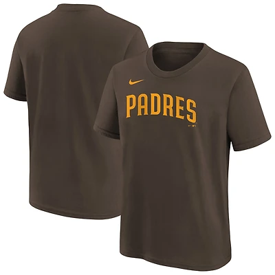 T-shirt Nike marron pour jeunes avec logo des Padres de San Diego