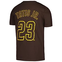 T-shirt Nike Fernando Tatis Jr. pour jeune, marron, avec nom et numéro du joueur à domicile des San Diego Padres