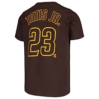 T-shirt Nike Fernando Tatis Jr. marron avec nom et numéro du joueur des San Diego Padres pour jeunes