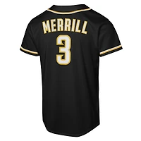 Youth Nike Jackson Merrill Black San Diego Padres Fashion Replica Player Jersey