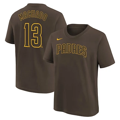 T-shirt Nike pour enfant Manny Machado marron des Padres de San Diego