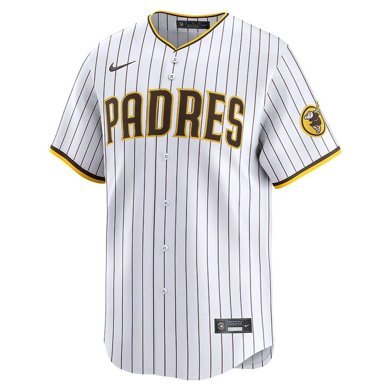 Maillot de joueur Nike Manny Machado blanc San Diego Padres Home Limited pour jeune