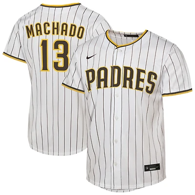 Maillot de joueur Nike Manny Machado blanc pour jeune San Diego Padres Home Replica 2.0