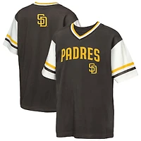 Youth Outerstuff  Brown San Diego Padres Big League Base Runner Ringer T-Shirt