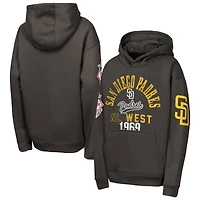 Sweat à capuche en polaire premium marron Outerstuff San Diego Padres pour jeunes