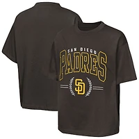 T-shirt Outerstuff marron pour jeunes des Padres de San Diego, qualité supérieure.