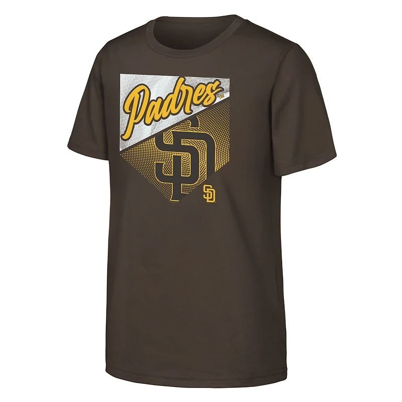 Youth Outerstuff Brown San Diego Padres Prime Plate T-Shirt