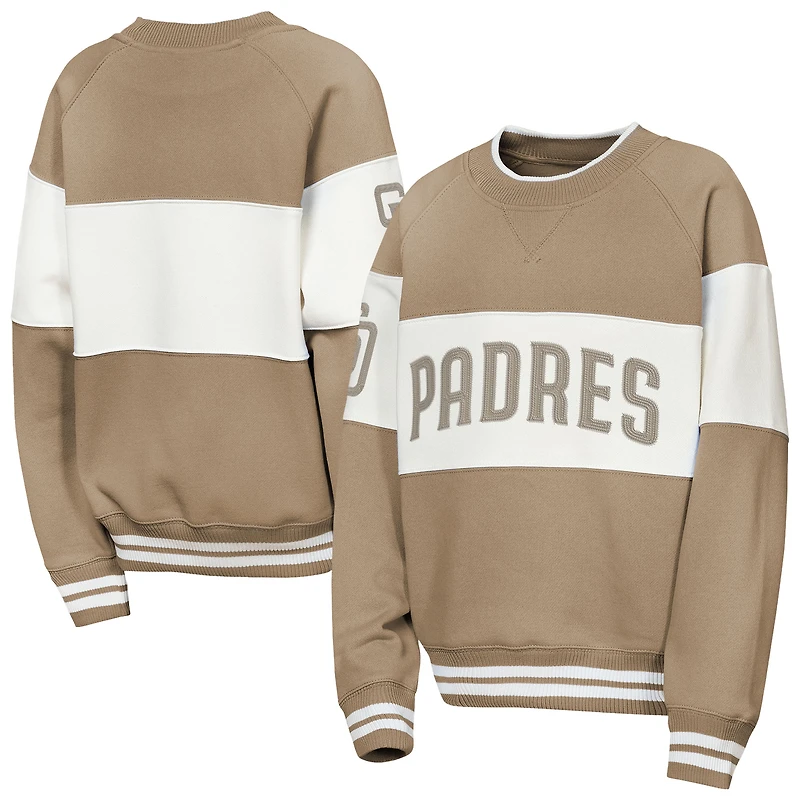 Sweat-shirt Outerstuff marron pour jeunes des Padres de San Diego, Ultimate Pastels On Base