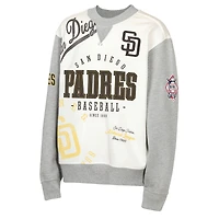 Sweat-shirt en polaire Youth Outerstuff crème/gris San Diego Padres Big League Power Hit
