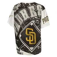Youth Outerstuff Cream San Diego Padres Big League Top Player Bold All-Over-Print T-Shirt