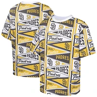 Youth Outerstuff  Yellow San Diego Padres All-Over Pennant T-Shirt