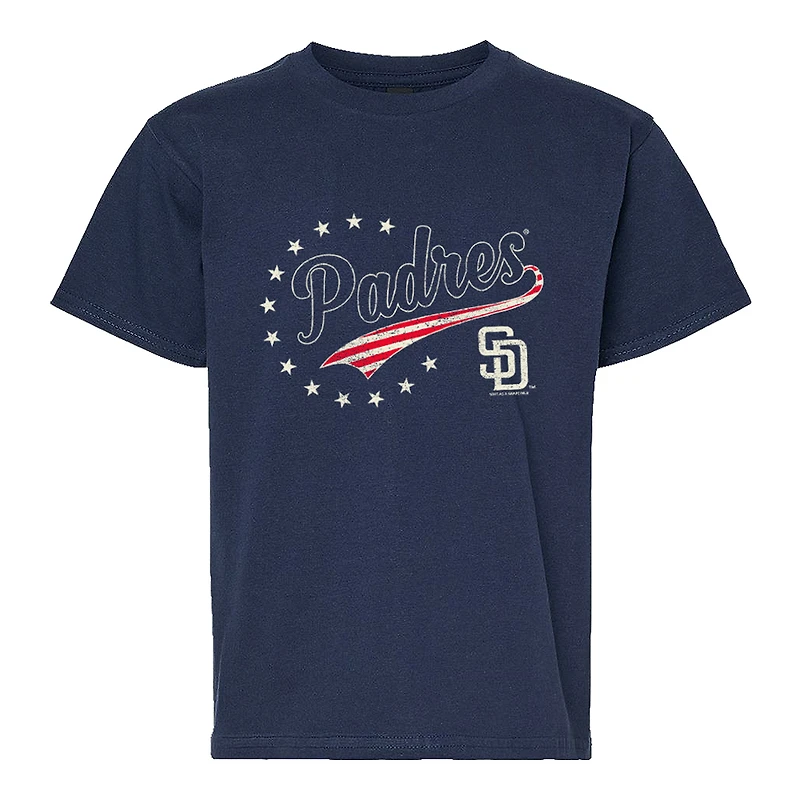 Youth Soft as a Grape Navy San Diego Padres Americana T-Shirt