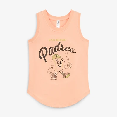 Youth Soft as a Grape  Orange San Diego Padres Game Day Tank Top