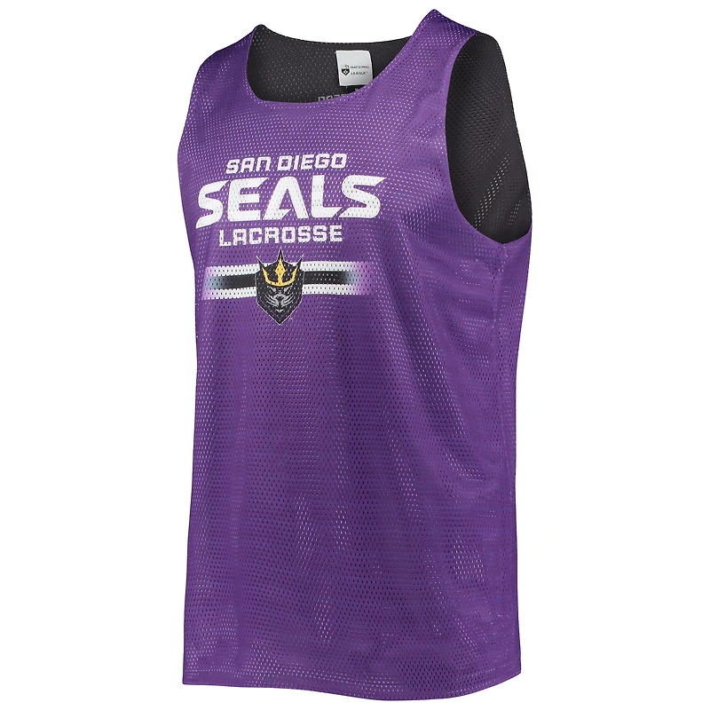 Débardeur en maille réversible San Diego Seals FOCO violet/noir pour homme