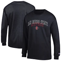 Men's Champion  Black San Diego State Aztecs Team Long-Sleeve T-Shirt