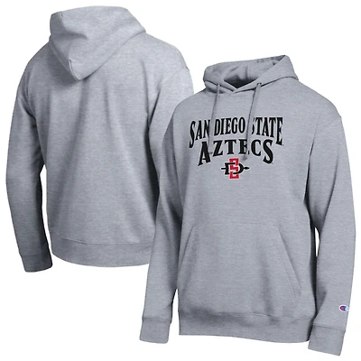 Men's Champion Heather Gray San Diego State Aztecs Team Hoodie