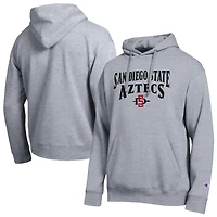 Men's Champion  Heather Gray San Diego State Aztecs Team Hoodie