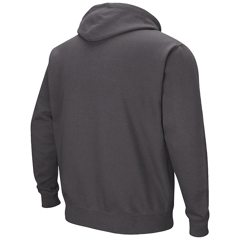 Sweat à capuche Colosseum Charcoal pour homme, avec logo et arche des Aztecs de San Diego State