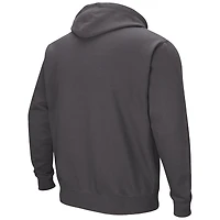 Sweat à capuche Colosseum Charcoal pour homme, avec logo et arche des Aztecs de San Diego State
