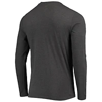 Ensemble de nuit pour homme Concepts Sport Cardinal/Heathered Charcoal San Diego State Aztecs Meter, haut à manches longues et pantalon