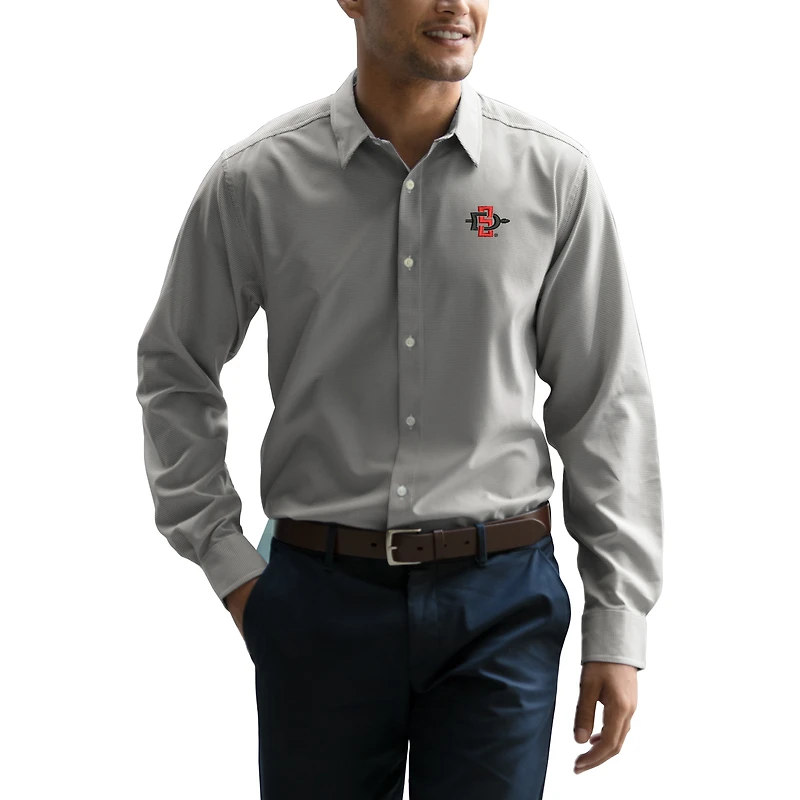 Chemise Vansport Sandhill grise/blanche pour homme des San Diego State Aztecs