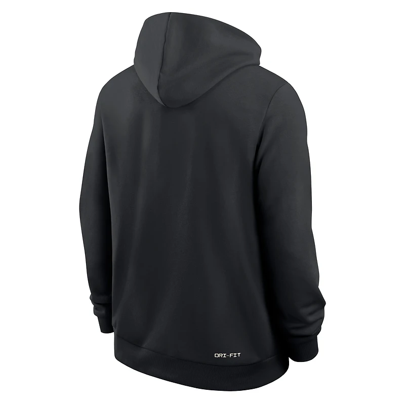 Men's Nike Black San Diego State Aztecs 2025 Sideline Standard Issue Dri-FIT Hoodie
