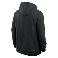 Men's Nike Black San Diego State Aztecs 2025 Sideline Standard Issue Dri-FIT Hoodie