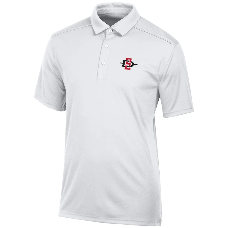 Men's White San Diego State Aztecs Classic Jacquard Polo