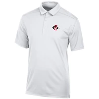Men's White San Diego State Aztecs Classic Jacquard Polo