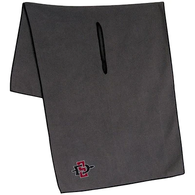Serviette en microfibre grise San Diego State Aztecs 19" x 41"