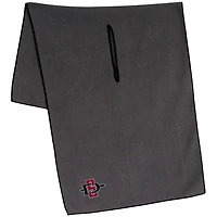 Serviette en microfibre grise San Diego State Aztecs 19" x 41"