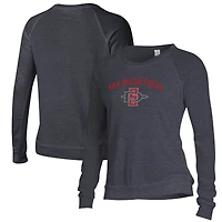 Sweat-shirt ample noir à manches longues pour femme, style alternatif, San Diego State Aztecs