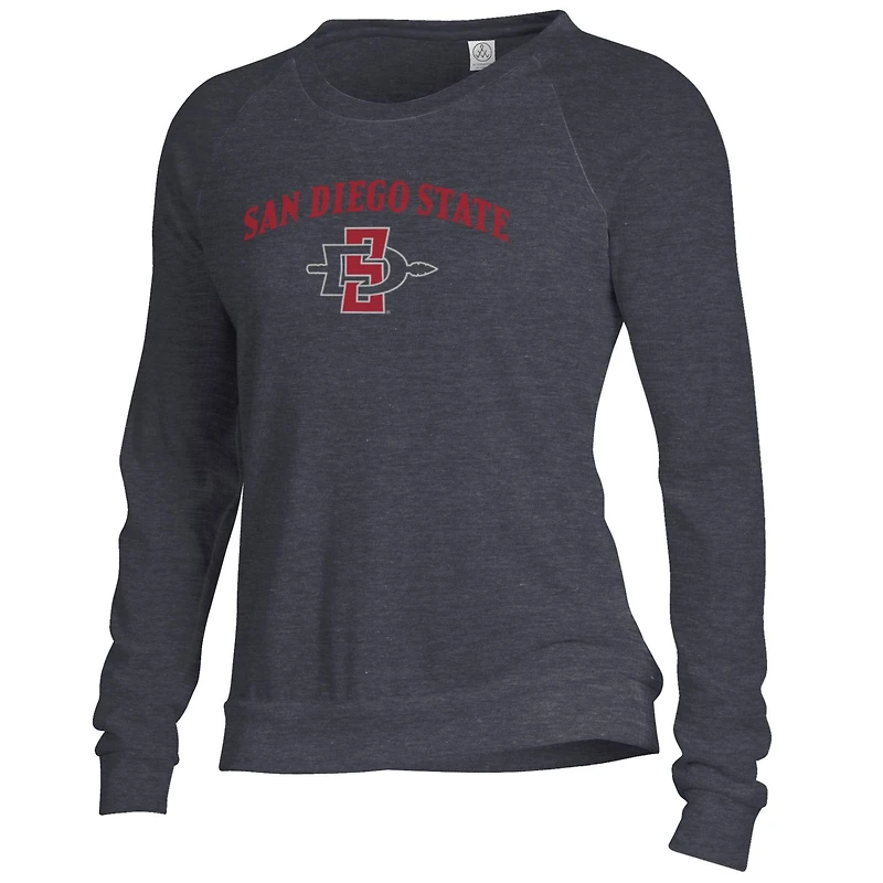 Sweat-shirt ample noir pour femme, motif Aztèques de San Diego State