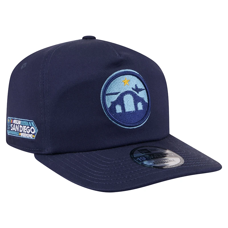 Men's New Era Navy NASCAR Race The Base 19TWENTY Adjustable Hat